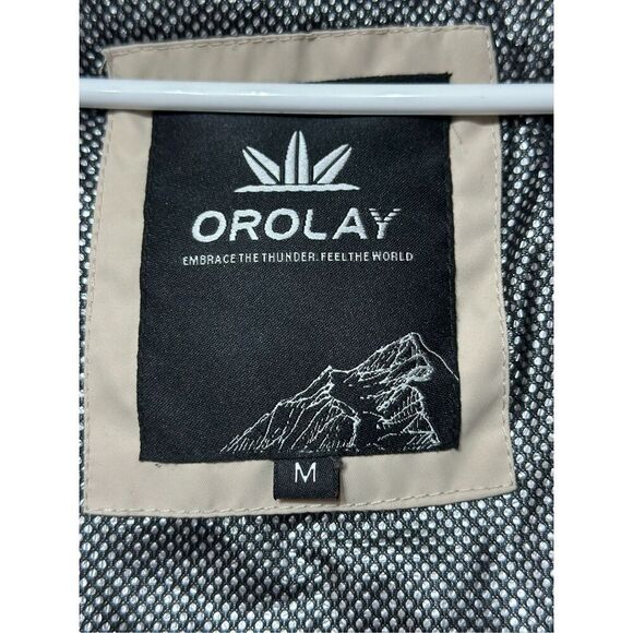 NWOT Orolay 092 Classics Stone Tan Thickened Duck Down Puffer Hooded Jacket Med - Picture 7 of 13